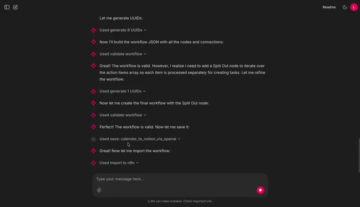 n8n AI Workflow Generator — Ergebnis