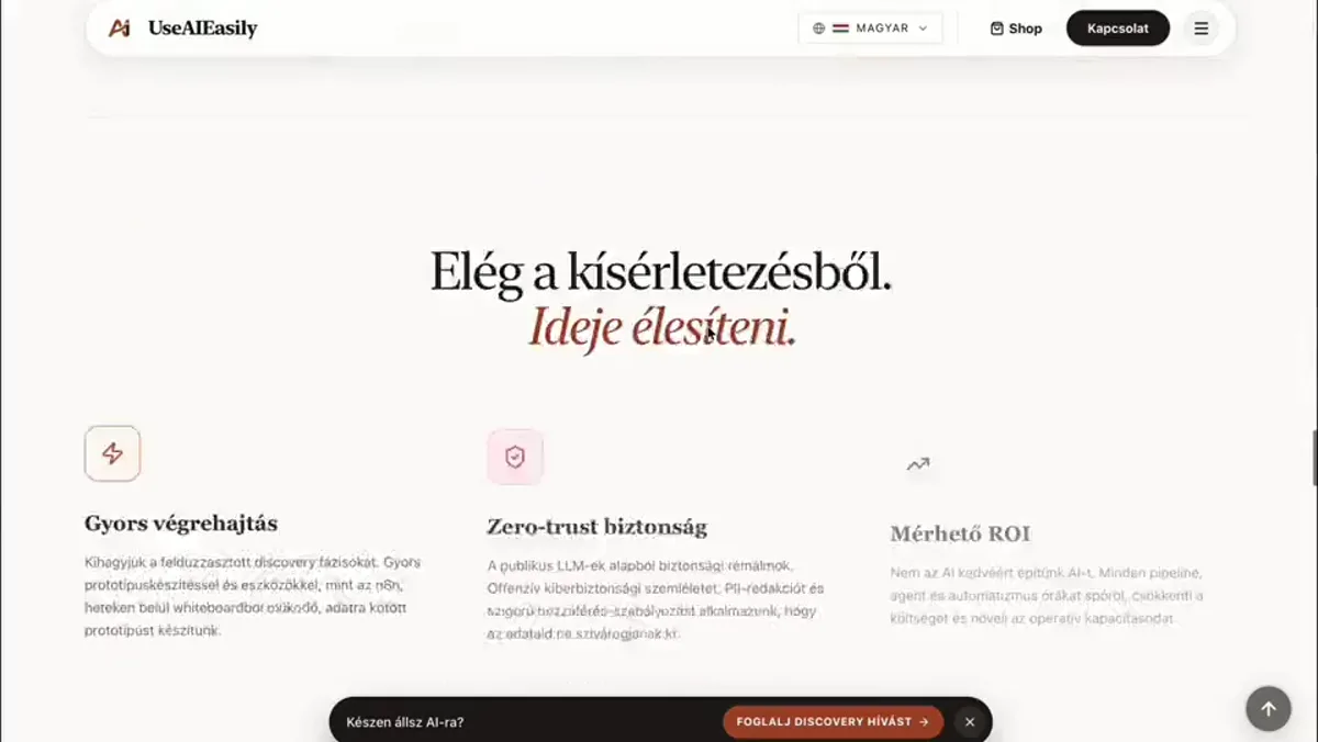 Use AI Easily — Opening state